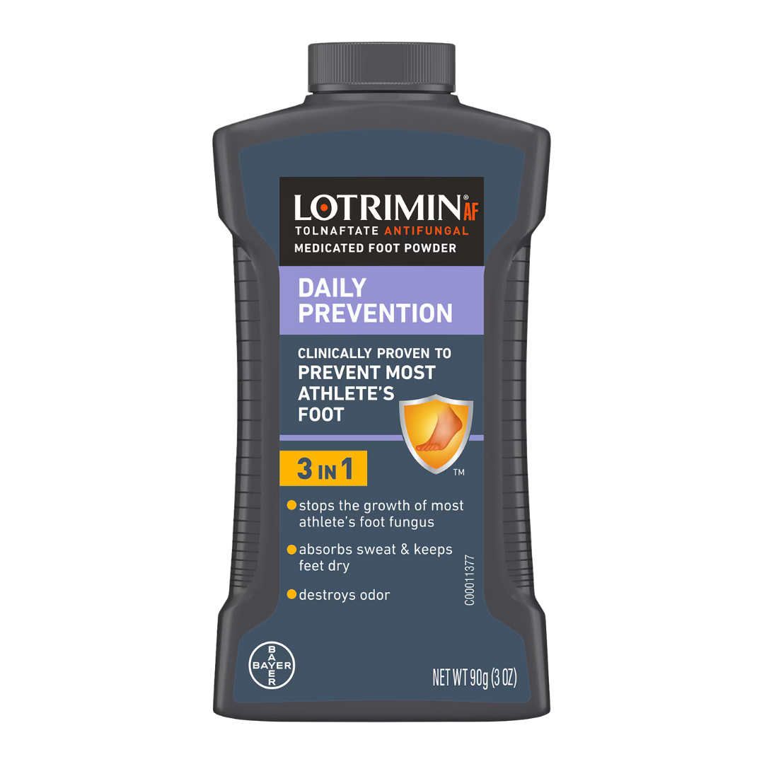 Lotrimin Antifungal Medicated Foot Powder Daily Prevention For Athlete's Foot - 3oz