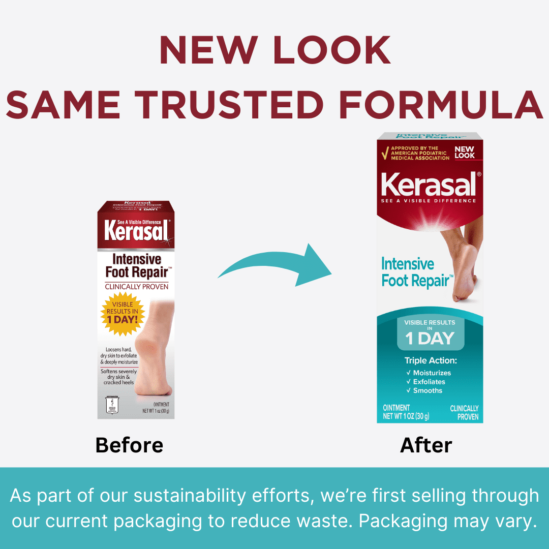 Kerasal Intensive Foot Repair, Deeply Moisturizes, Visible Results in Just 1 Day, 30 g / 1 oz