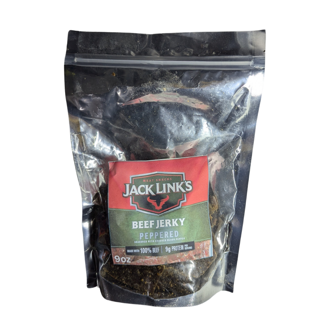 Jack Link’s Beef Jerky Peppered, Made with 100% Premium Beef, 9 oz. / 255g
