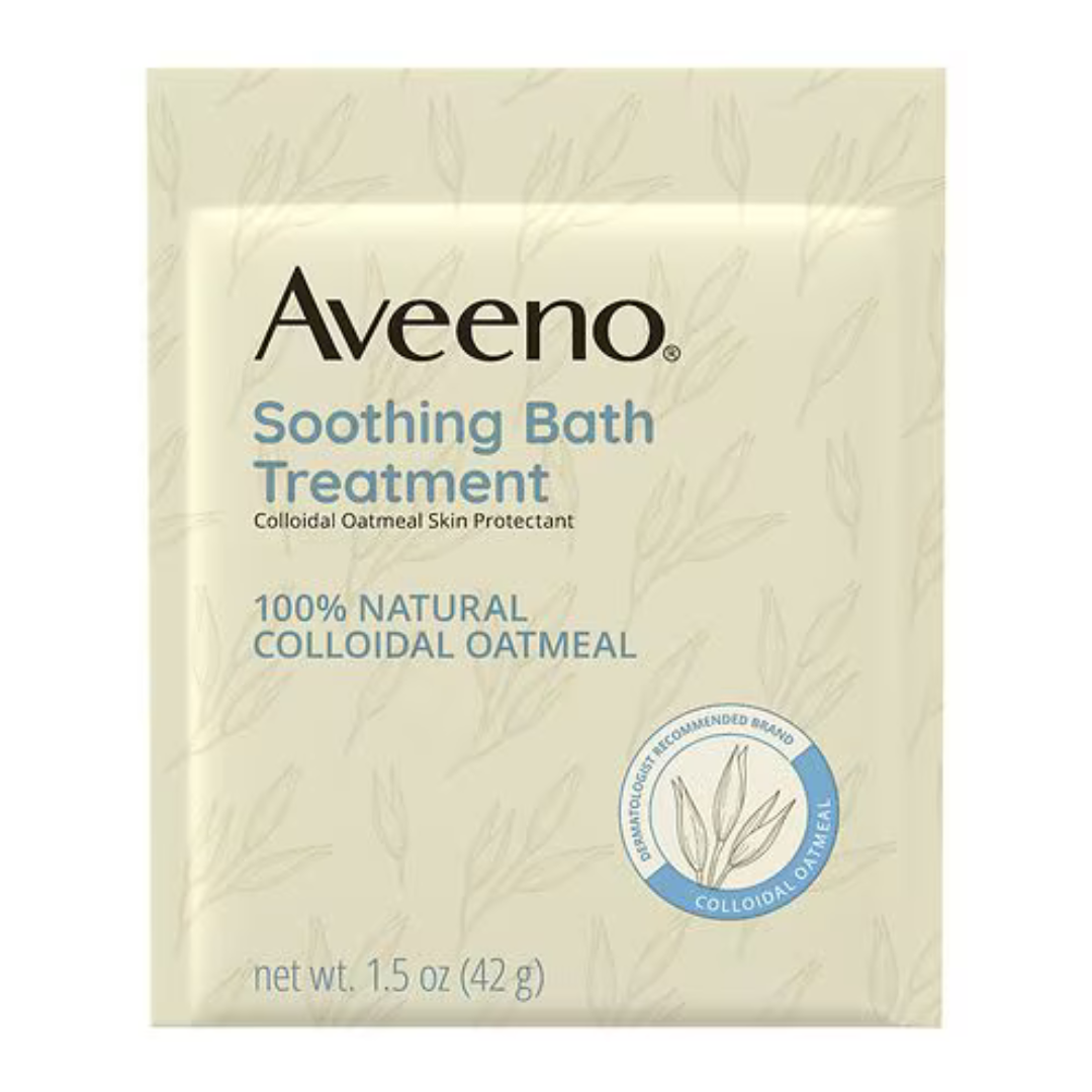 Aveeno Active Naturals Soothing Bath Treatment Colloidal Oatmeal Skin Protectant (2 Packs) 1.5Oz / 4