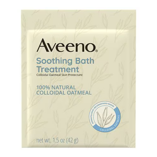 Aveeno Active Naturals Soothing Bath Treatment Colloidal Oatmeal Skin Protectant (2 Packs) 1.5Oz / 4