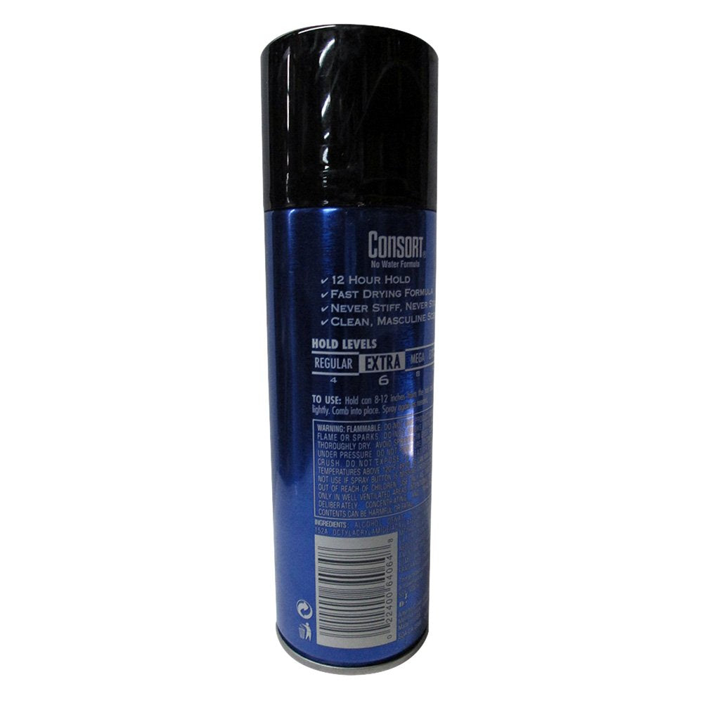 Consort Extra Hold Hair Spray For Men, 235 g / 8.3 oz