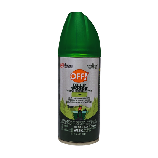 OFF! Deep Woods Insect Repellent Aerosol, Dry, Bug Spray with Long Lasting Protection from Mosquitoes, 71 g / 2.5 oz