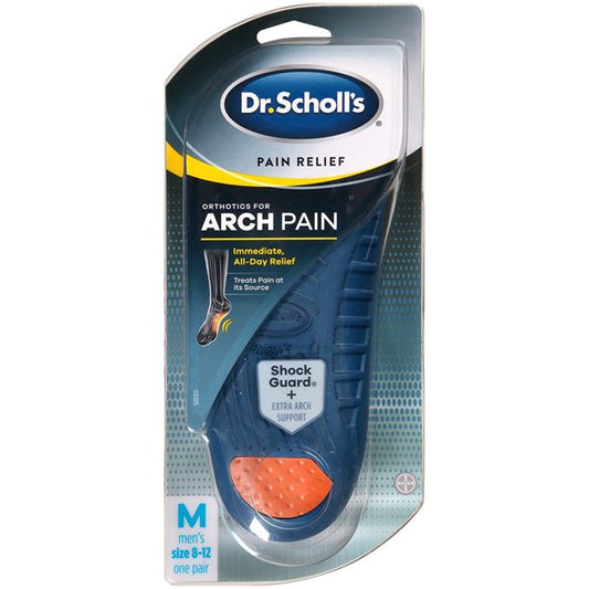 Dr. Scholl’s Pain Relief Orthotics for Heel Arch Pain for Men's Sizes 8-12, 1 Pair