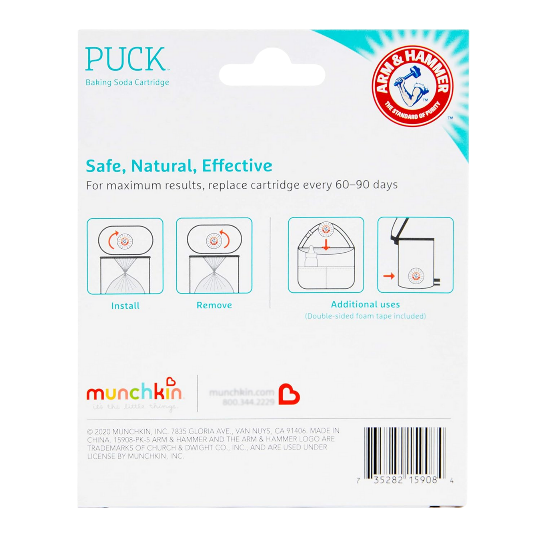 Munchkin Arm & Hammer Puck Diaper Pail Baking Soda Cartridge – Lavender Scent (NO BOX)