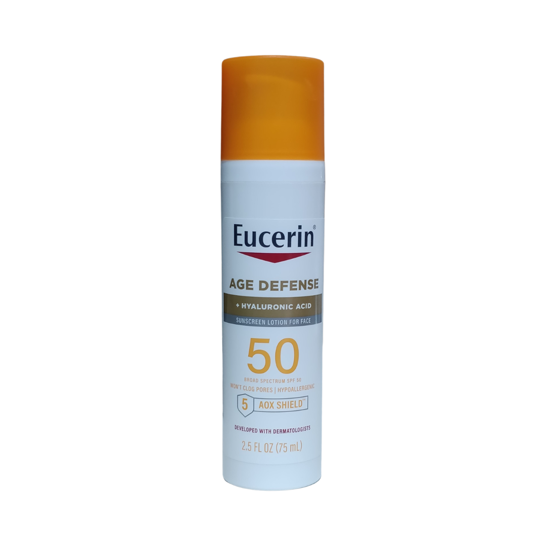 Eucerin Age Defense Sunscreen Lotion SPF 50, 2.5 oz / 75 ml