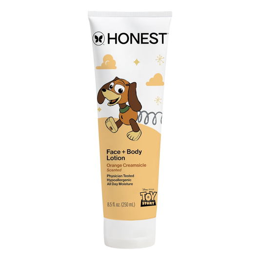 The Honest Company Disney & Pixar's Toy Story Face + Body Lotion Orange Creamsicle, 8.5 oz / 250 ml