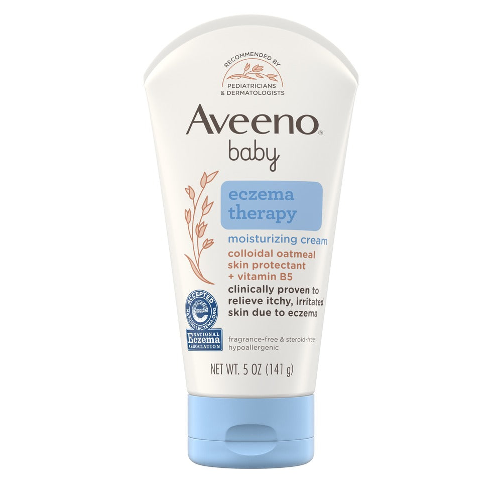 Aveeno Baby Eczema Therapy Moisturizing Cream For Dry, Itchy, Irritated Skin, 5 oz.
