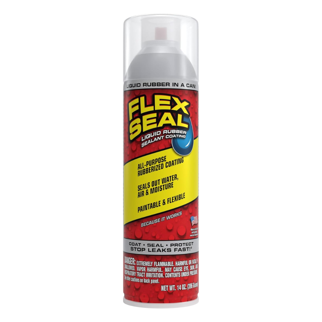 Flex Seal Liquid Rubber Sealant Coating for Repair and Protection Clear, 14 oz / 396 g