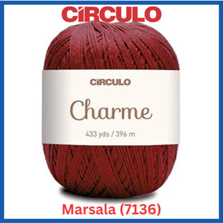 Circulo Yarns CHARME 100% Brazilian Virgin Cotton Yarn 433 yds / 396 m