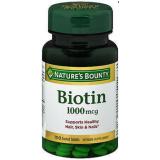 Nature's Bounty Biotin 1000 mcg Support Healthy Hair, Skin & Nails (100 Tablets)