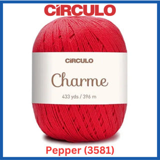 Circulo Yarns CHARME 100% Brazilian Virgin Cotton Yarn 433 yds / 396 m