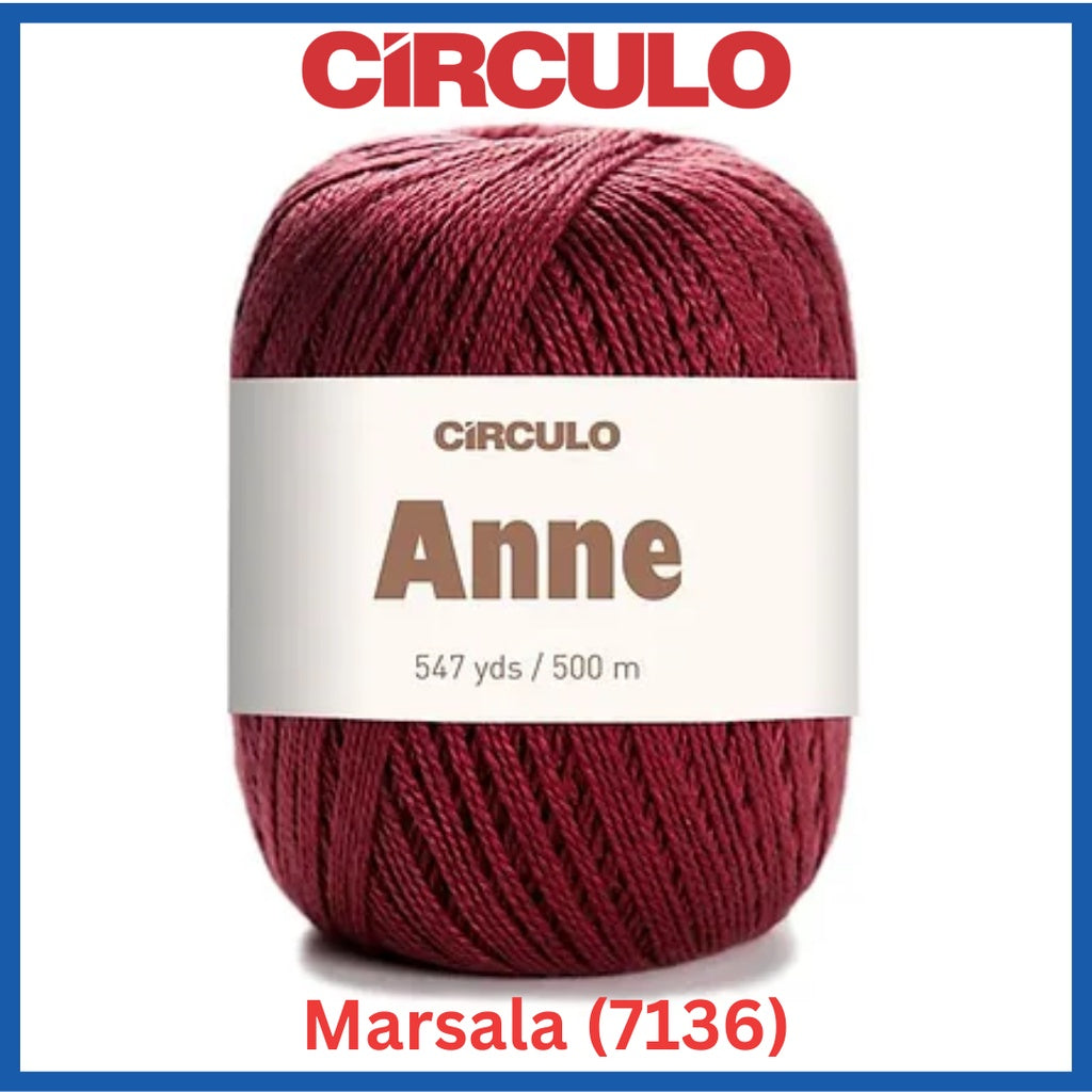 Circulo Yarns ANNE 100% Brazilian Virgin Cotton 547 yds / 500m