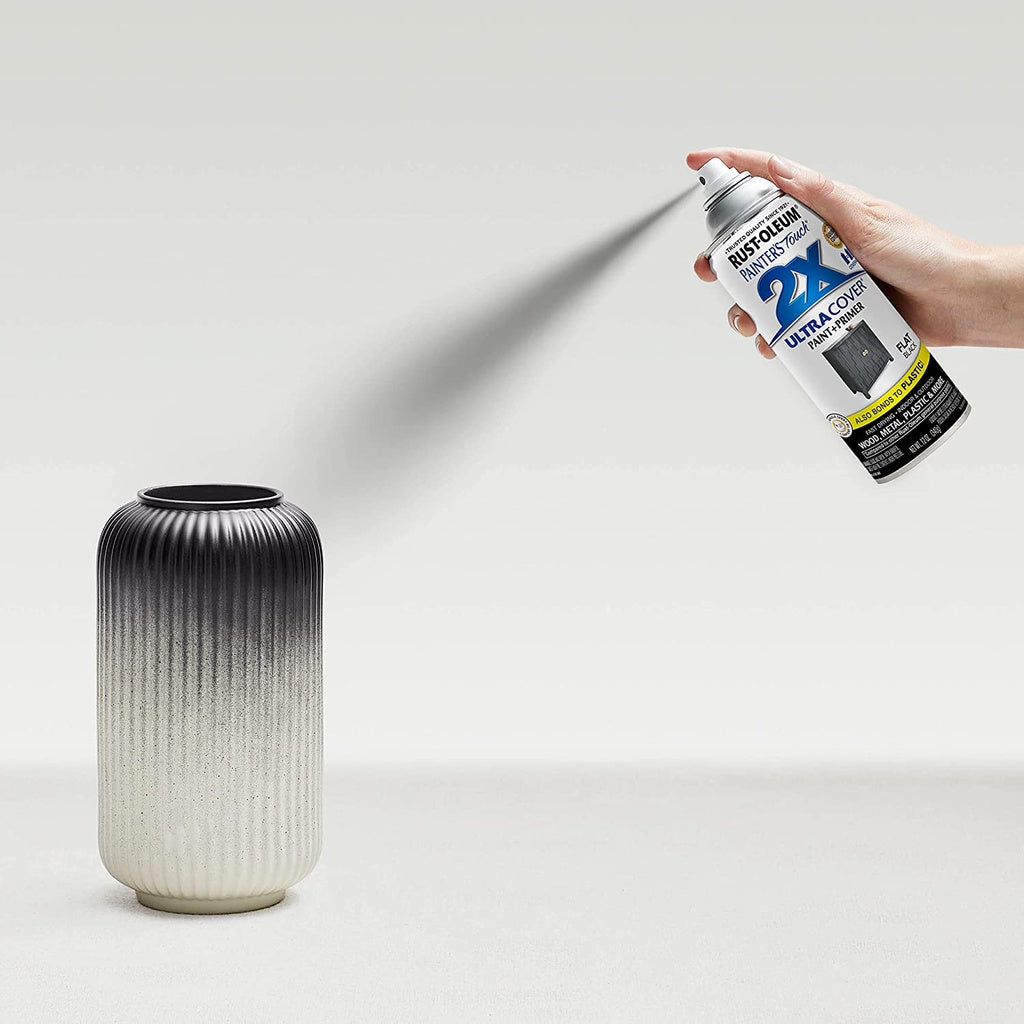 Rust-Oleum Painter's Touch 2X Ultra Cover, 12 Oz, Flat Black