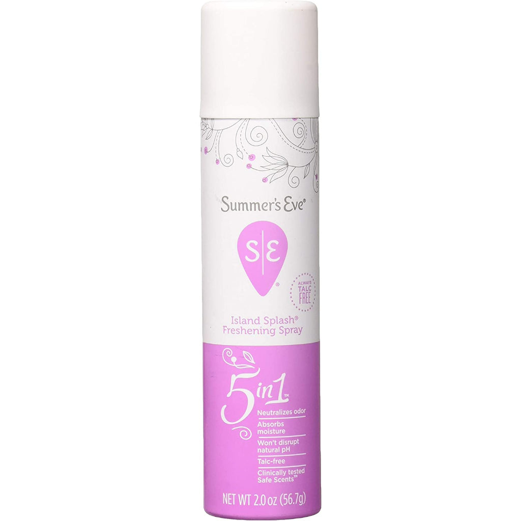 Summer's Eve Island Splash Freshening Spray 5 In 1 Neutralizes Odor 56.7g