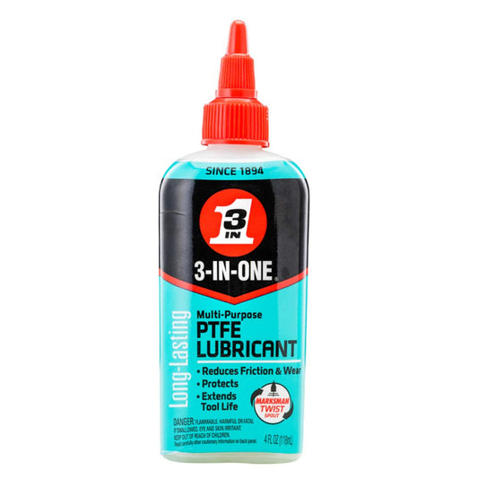 3-In-One Multi-Purpose PTFE Lubricant Long Lasting Since 1894 4 Fl.oz