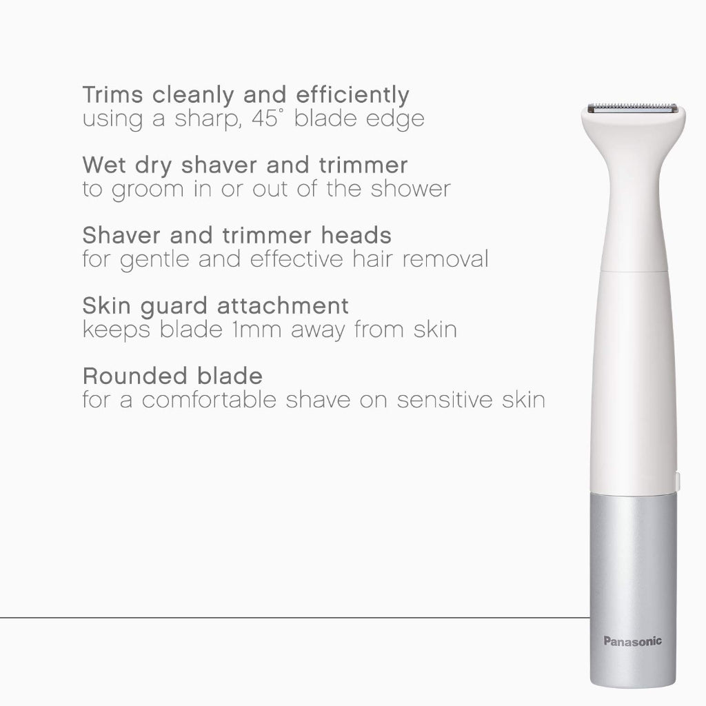 Panasonic Bikini Trimmer & Shaver 4 Attachments for Complete Bikini Area Grooming ES-WV60 -s