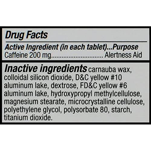 Vivarin Caffeine Alertness Aid Functional For Mental Alertness Safe & Effective 40 Tablets - 200mg