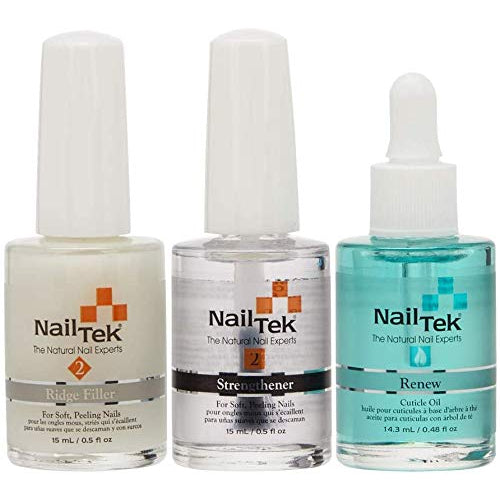 Nail Tek Nail Recovery Kit Restores Damaged Nails 0.5 Fl Oz / 15 ml Per Bottle