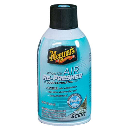 Meguiar's Whole Car Air Re-Fresher Odor Eliminator Mist New Car Scent 2oz