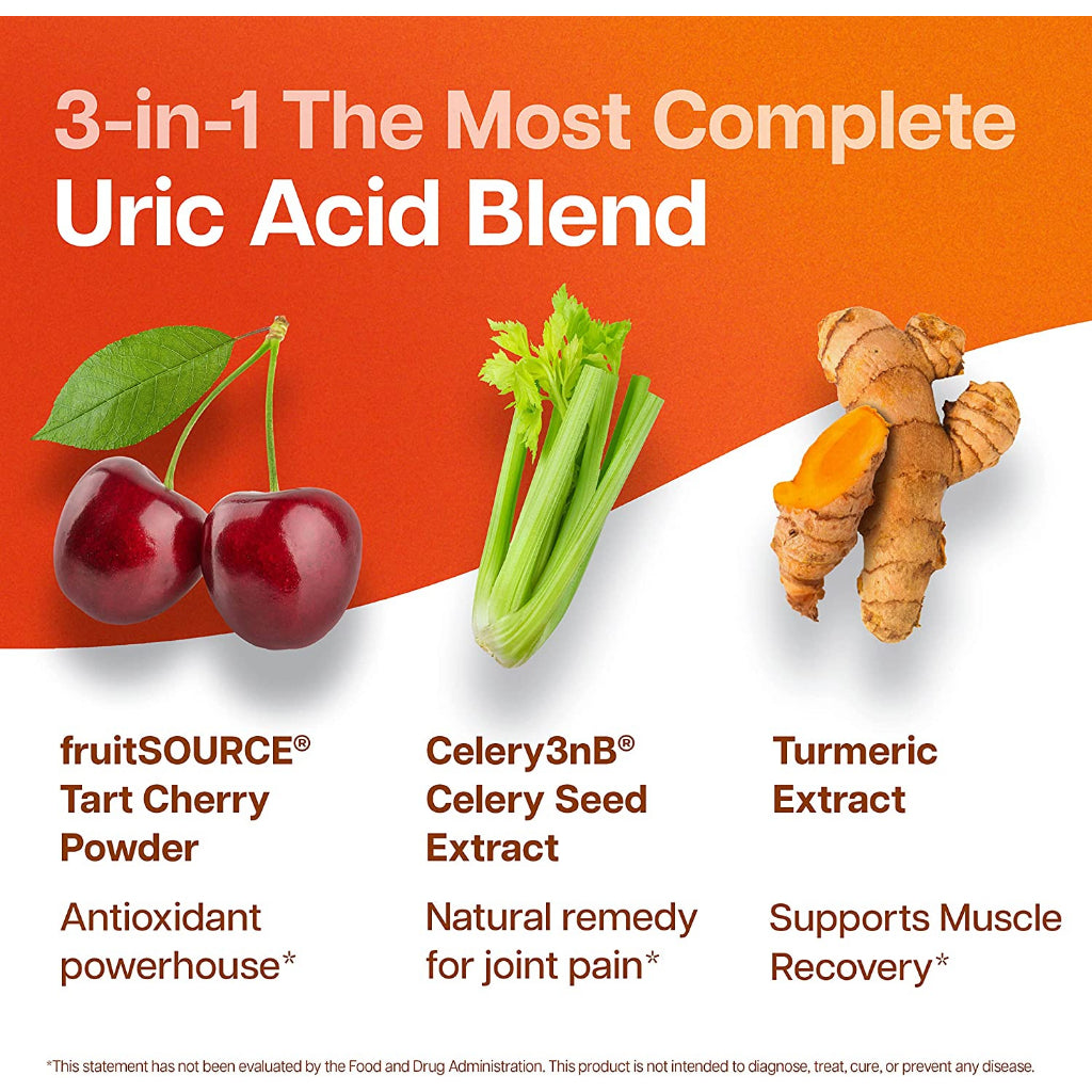 Nutriana Uric Acid Support Cherry Powder + Turmeric + Celery3nb 60 Capsules