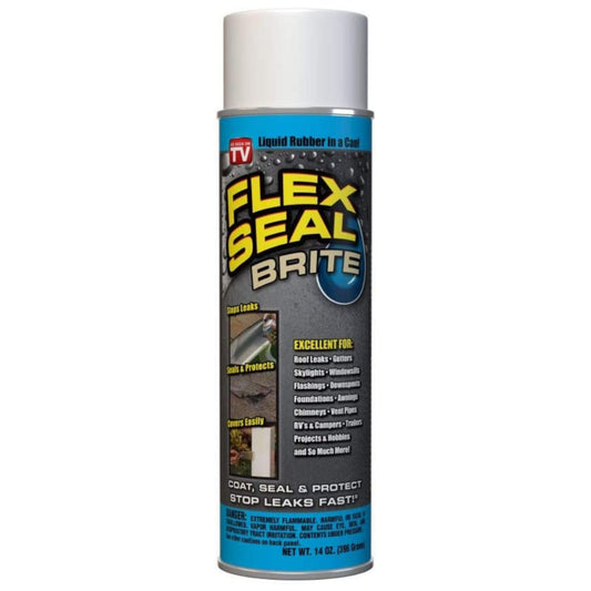 Flex Seal Brite Coat, Seal And Protect Stop Leaks Fast As Seen On Tv | 14 oz PACKAGING MAY VARY