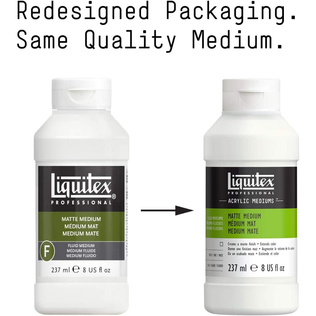 Liquitex Professional Acrylic Mediums Create A Matte Finish 8 Fl.oz