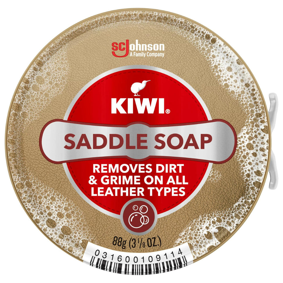Kiwi Saddle Soap, Clean Soften And Preserves, Shoe Cleaner 3.125 Ounce