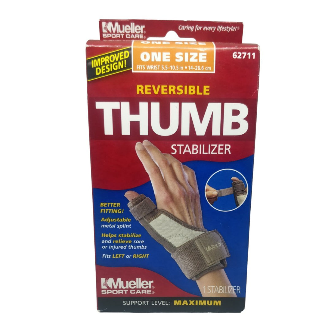 Mueller Sport Care Reversible Thumb Stabilizer 62711 - 1 Stabilizer Gray