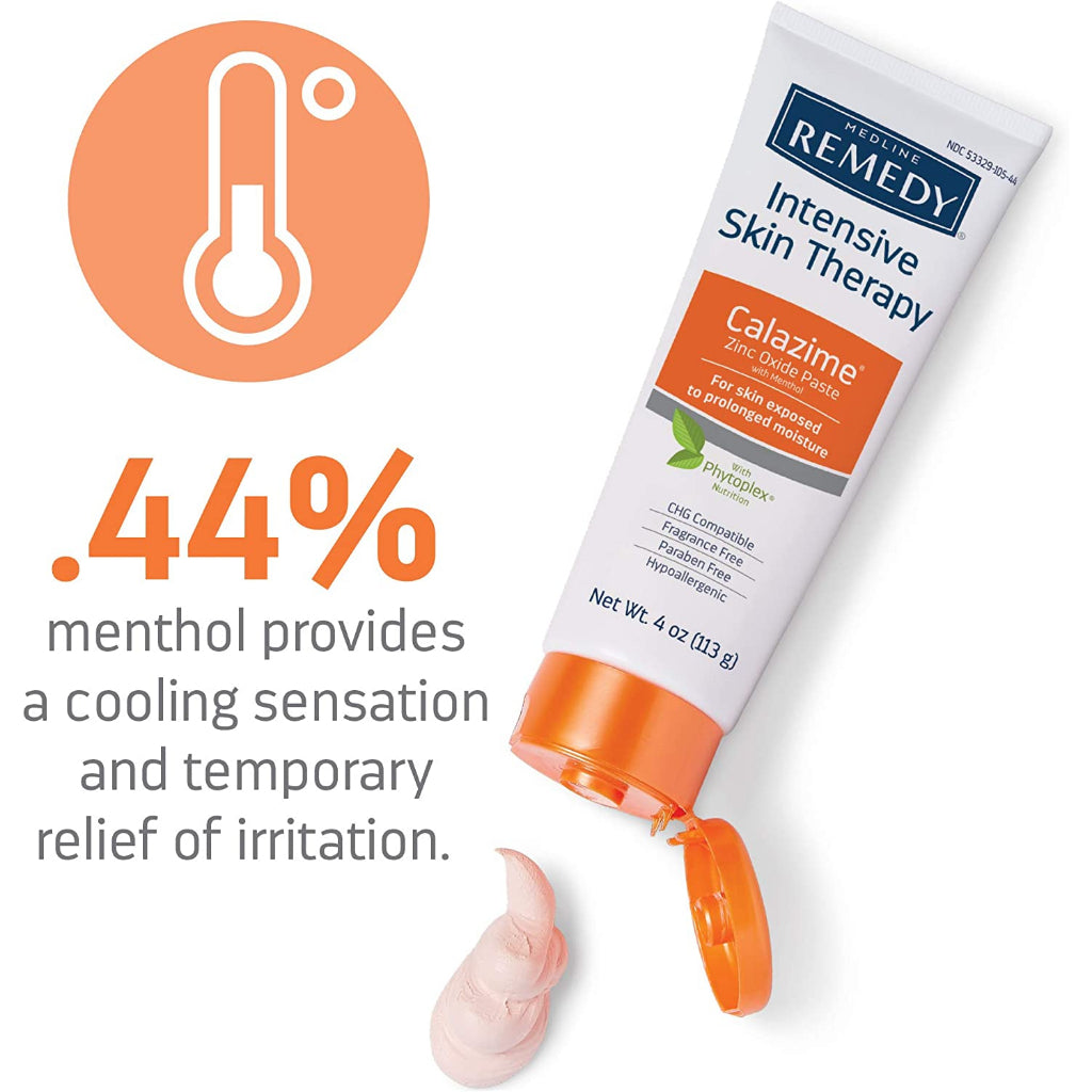 Medline Remedy Specialized skin protectant with Menthol Unscented, 4 oz.