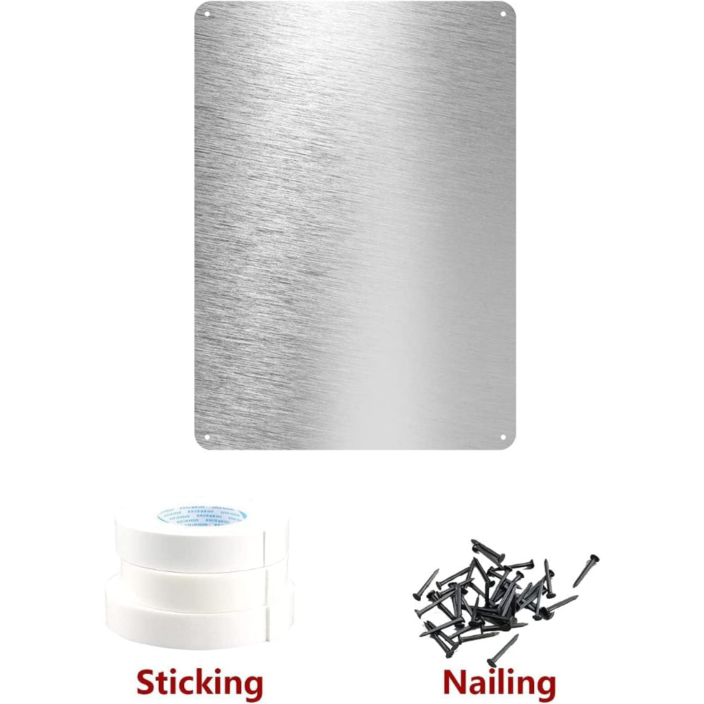 2 Pack CCTV 24 Hour Video Surveillance No Trespassing Signs, Aluminum Metal Durable and Rustproof f