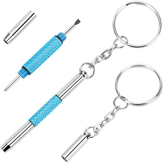 UNEAK Eyeglass Screwdriver Repair Kit Precision 3 in 1 Mini Screwdrivers Set Keychain Glasses