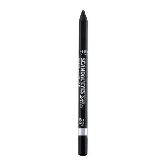 Rimmel Scandaleyes Waterproof Gel Eye Liner Pencil 001 Black Noir - 0.04oz