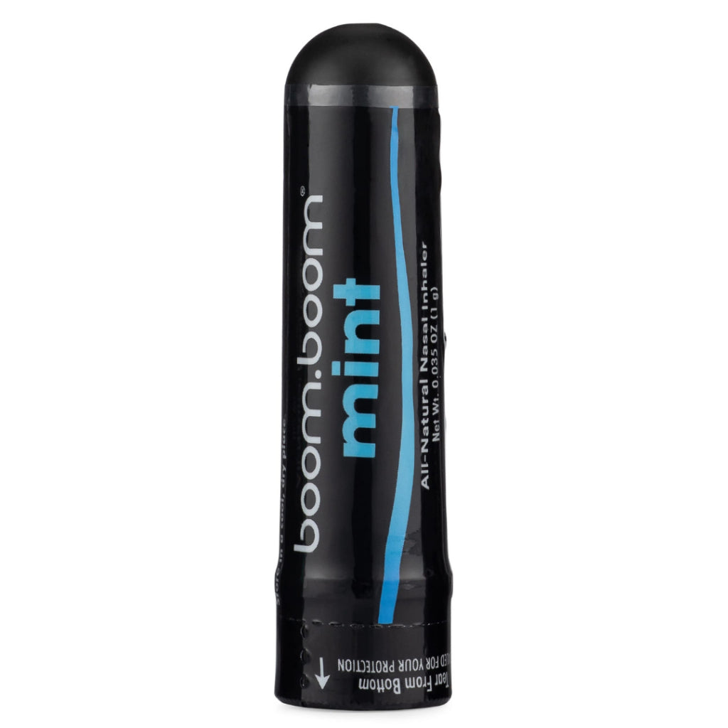 Boom.Boom Breathe Nasal Inhalers Mint Flavor Feel Refereshed All Natural Net Wt. 0.035 oz 1 gram
