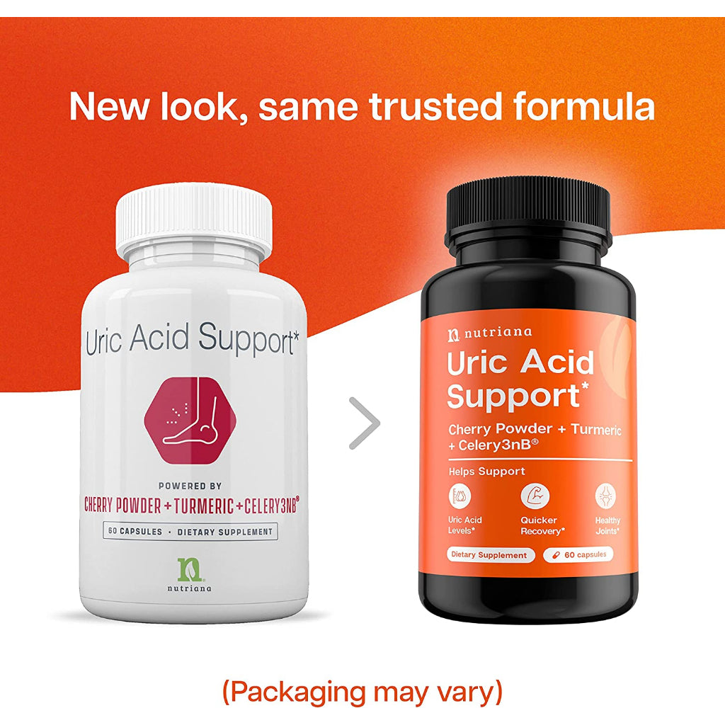 Nutriana Uric Acid Support Cherry Powder + Turmeric + Celery3nb 60 Capsules