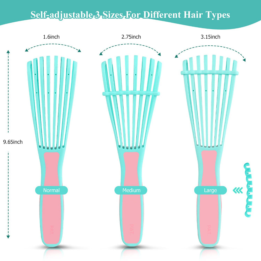 URTHEONE Detangling Hair Brush Detangling Brush Comb Set For Kinky Curly Coily And Wavy Hair