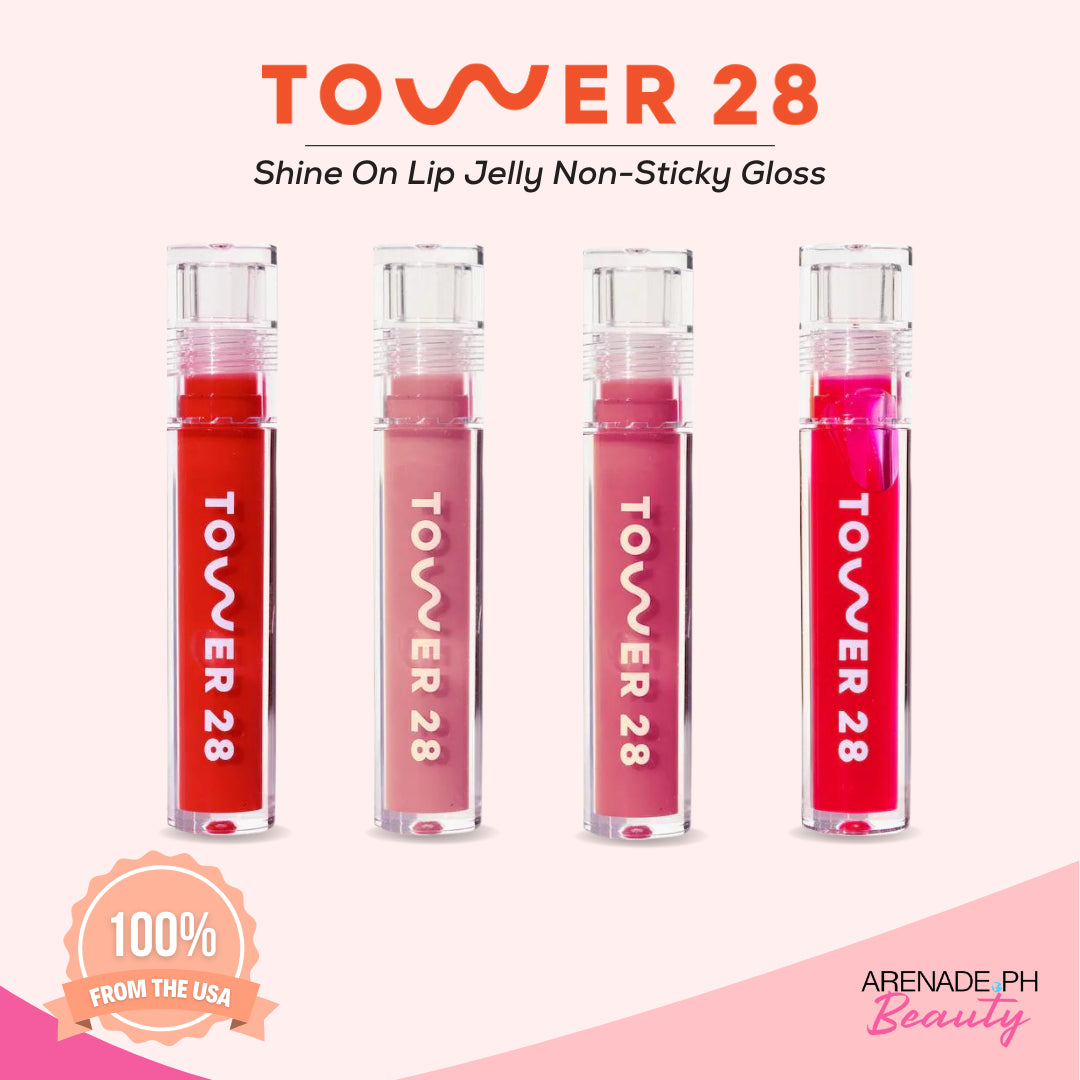 Tower 28 Shine On Milky Lip Jelly Non-Sticky, Hydrating Vegan Lip Gloss 0.13