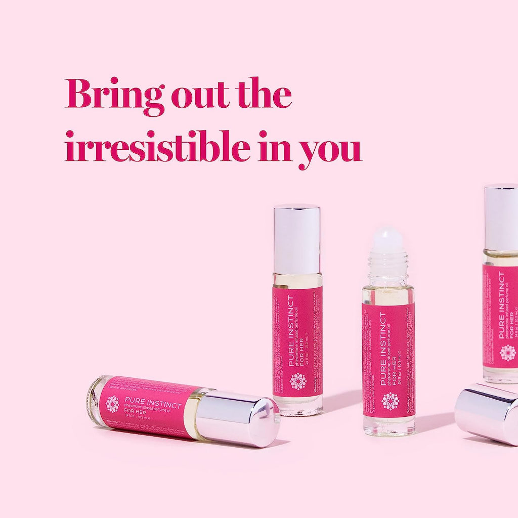Pure Instinct Pheromone Infused Perfume Oil for Her 0.34 Fl. Oz/10.2 ml