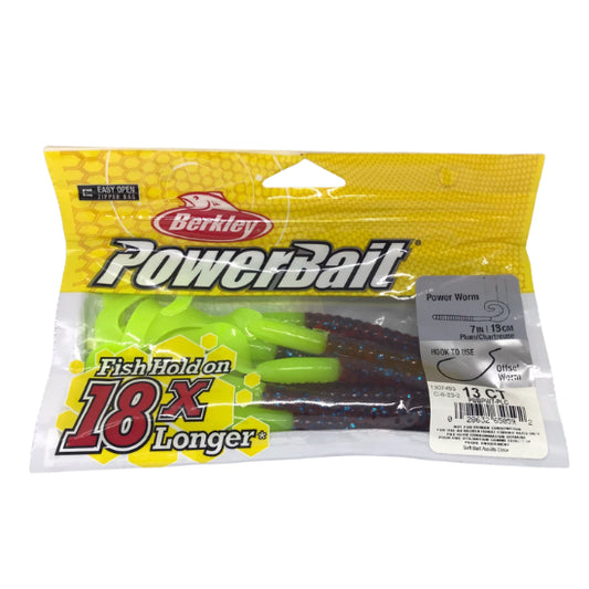 Berkley PowerBait Plum/Chartreuse Tail | 7"/18cm