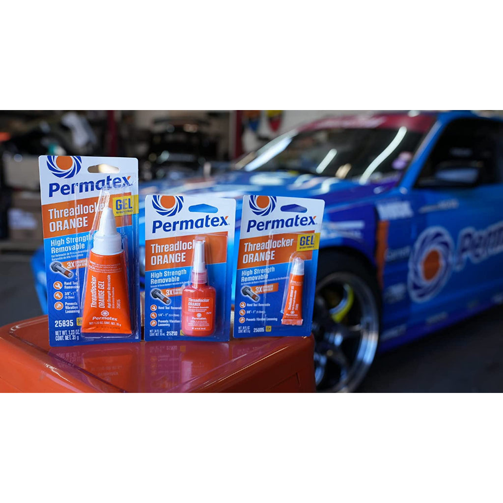 Permatex Threadlocker High Strength Removable Orange 25210 10ml