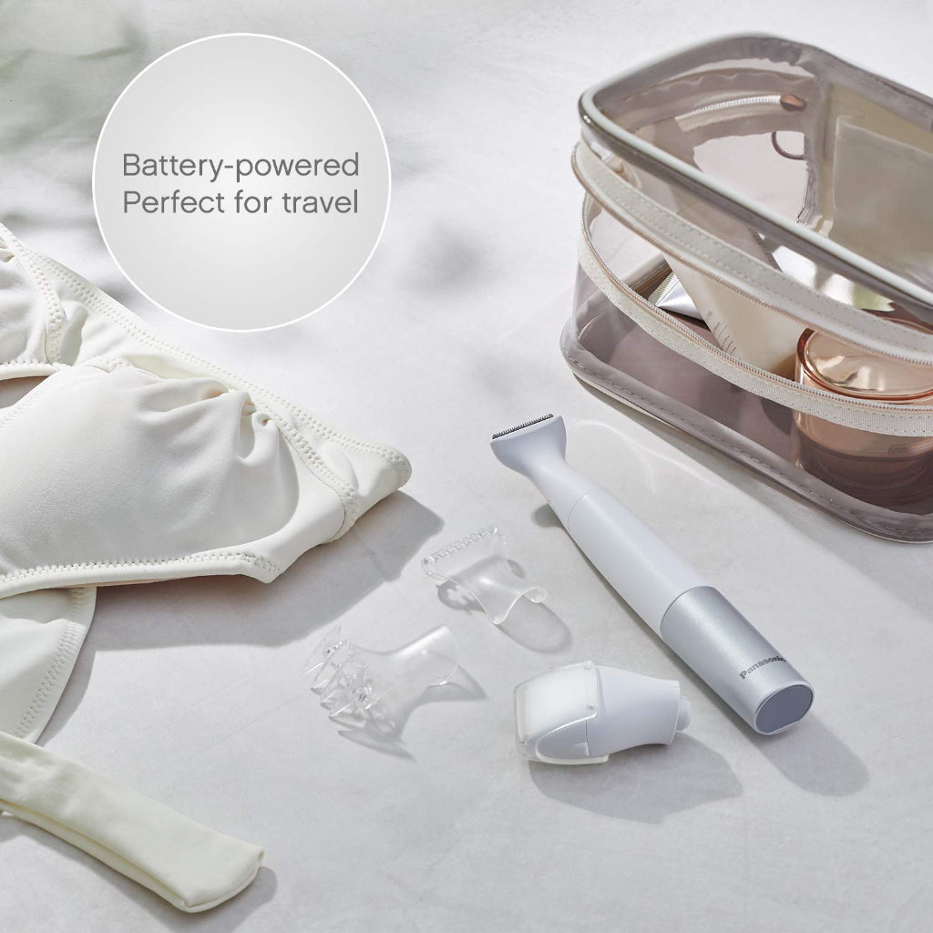 Panasonic Bikini Trimmer & Shaver 4 Attachments for Complete Bikini Area Grooming ES-WV60 -s