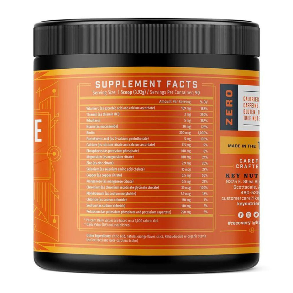 Key Nutrients Electrolyte Recovery Plus Orange Replenishment Drink 13.3 oz / 378g