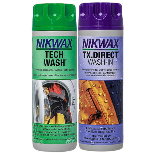 Nikwax Hardshell Cleaning & Waterproofing Duo-Pack 10oz/300ml