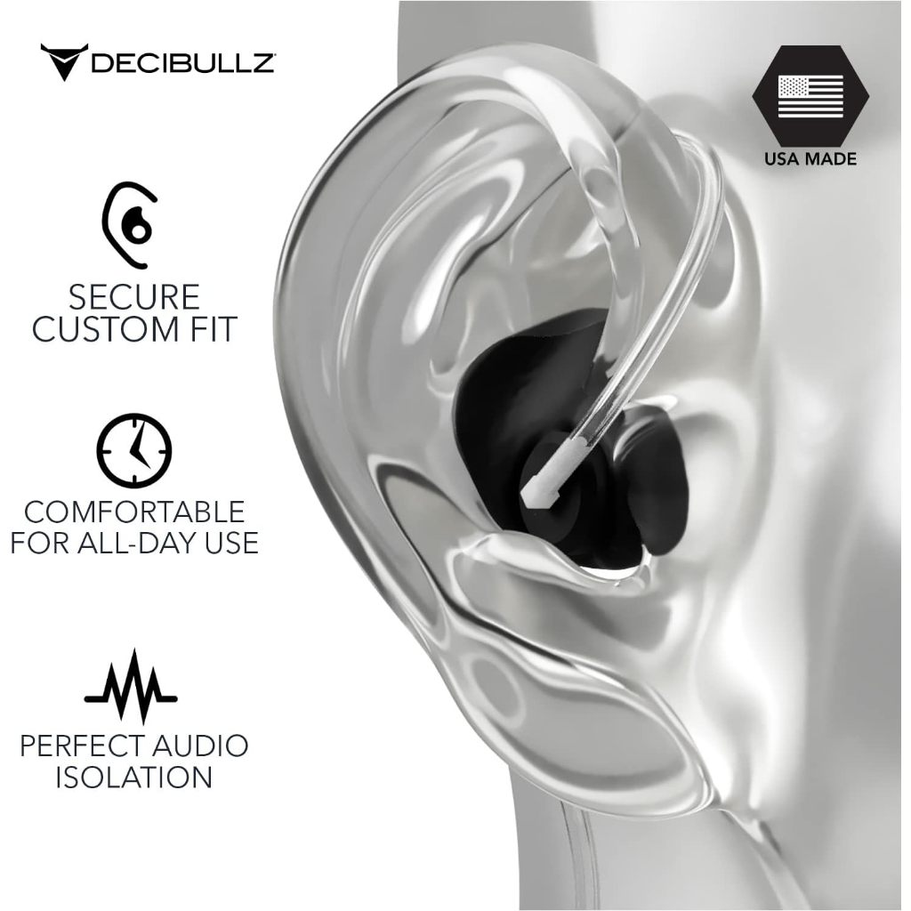 Decibullz Custom Molded Surveillance Earpieces, Isolation