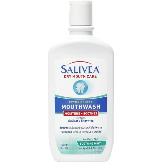 Salivea Dry Mouth Care Extra Mouthwash Soothing Mint 16 fl oz / 473 mL