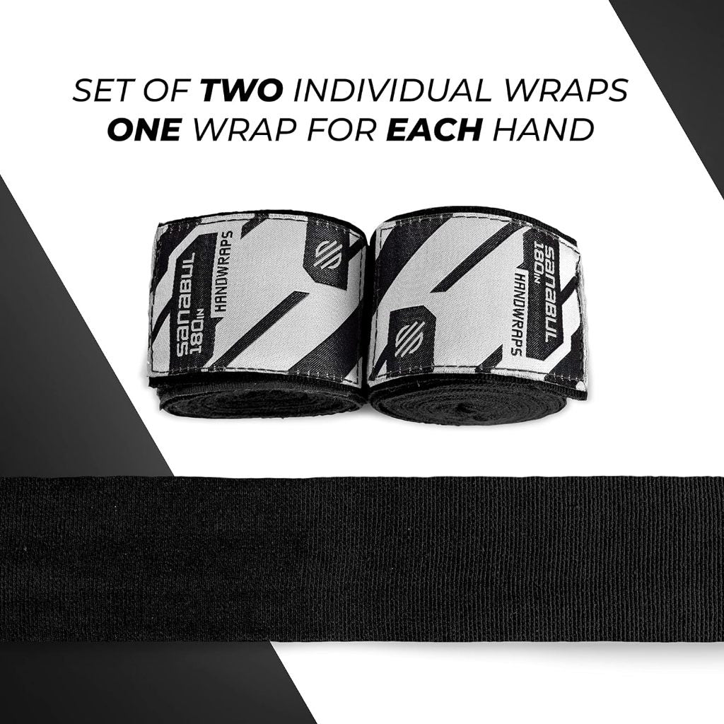 Sanabul Elastic Handwraps 180 Inch Black