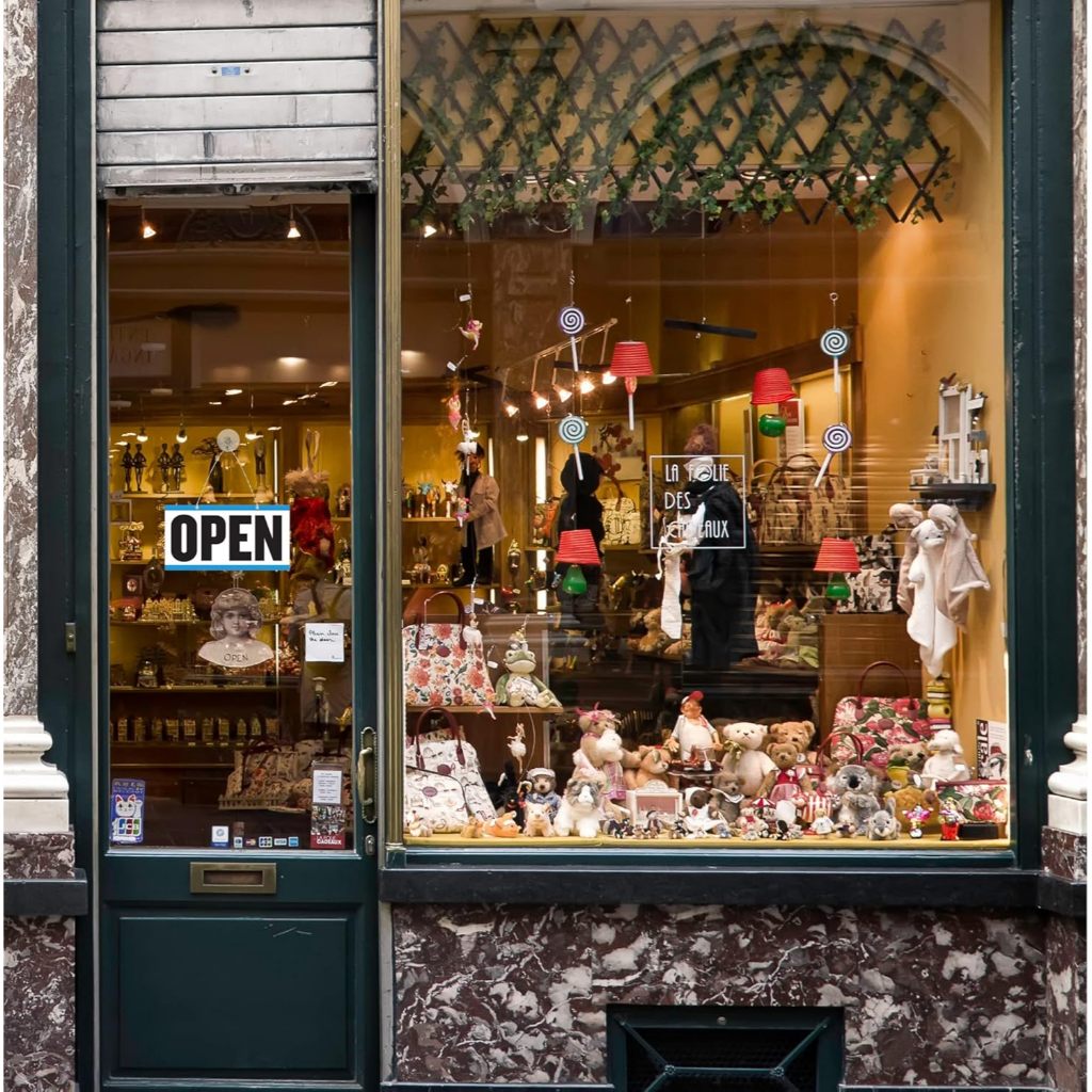 Bazic Products Double Sided Open/Close Sign With Clock Hands 6 x 11.5 inch, Blue