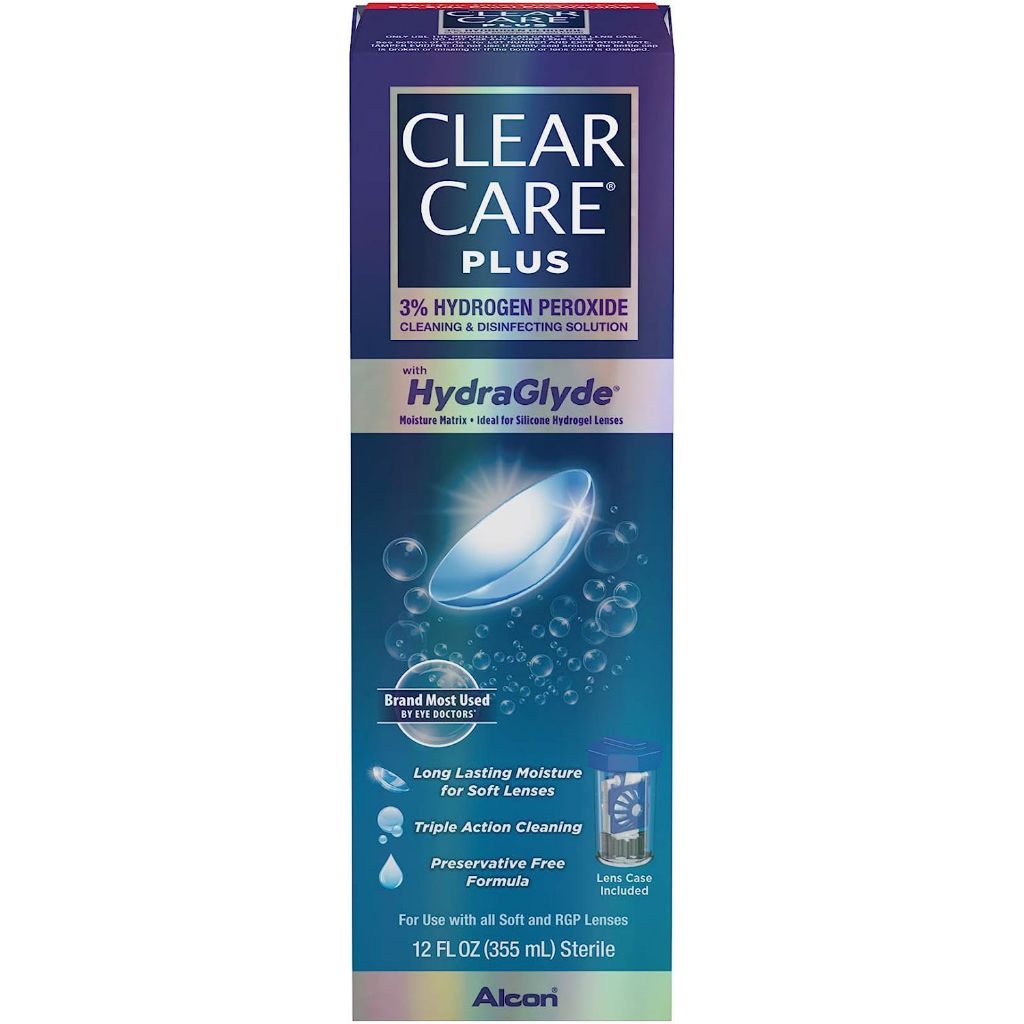 Clear Care Plus with HydraGlyde Cleaning and Disinfecting Solution - 12 fl oz / 355ml