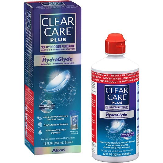 Clear Care Plus with HydraGlyde Cleaning and Disinfecting Solution - 12 fl oz / 355ml