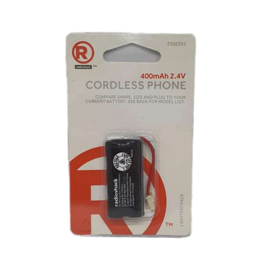 Radioshack Cordless Phone 400mAh 2.4V, 1 Battery Pack